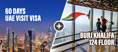 60 Days Visa + Burj Khalifa 124 Floor Non Prime